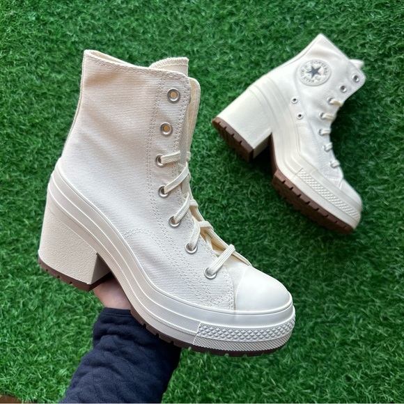 Converse Shoes - 💝Converse Chuck 70 De Luxe Heel Hi Egret